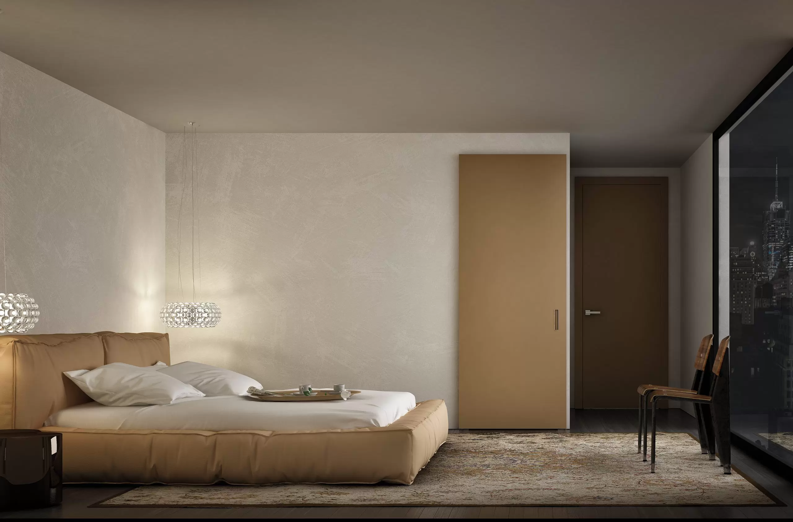 Дверь на системе открывания MAGIC