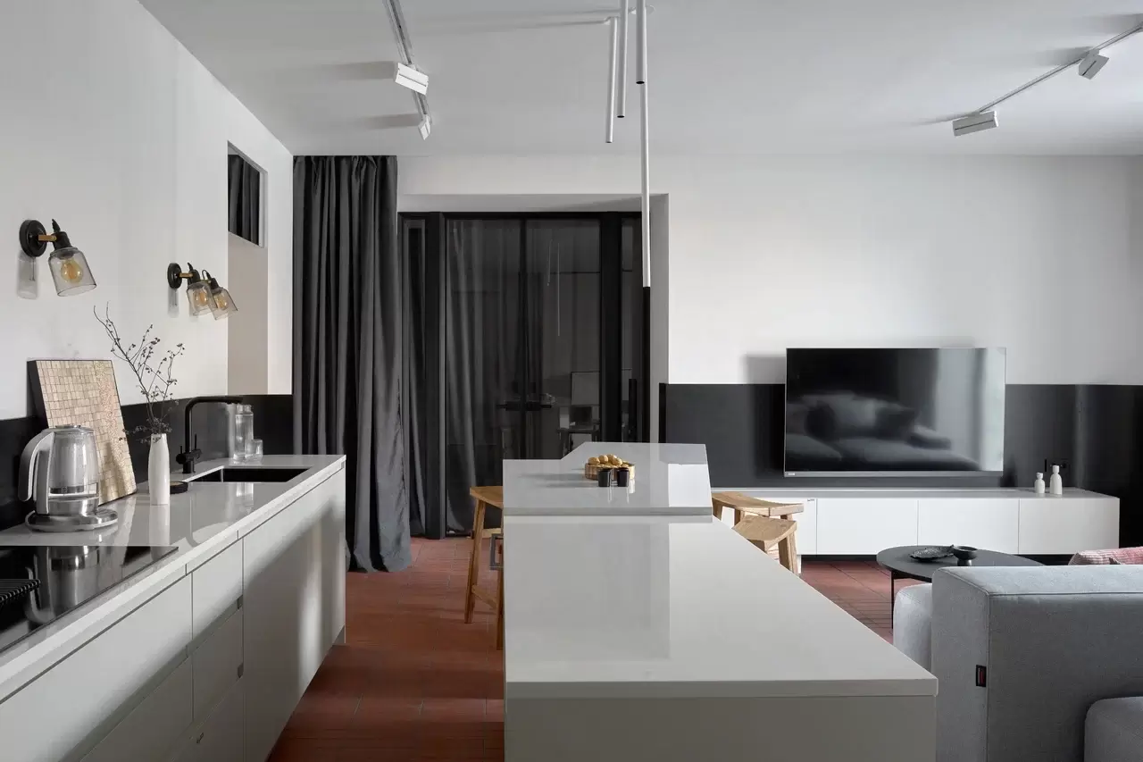 kukhnya-gostinaya-i-selskiy-minimalizm 2